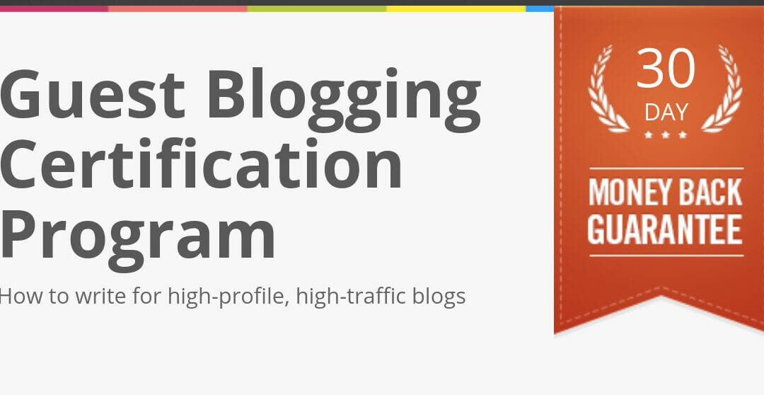 Jon Morrow’s Guest Blogging Course: Review