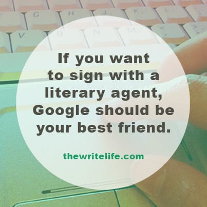 Sign with a literary agent