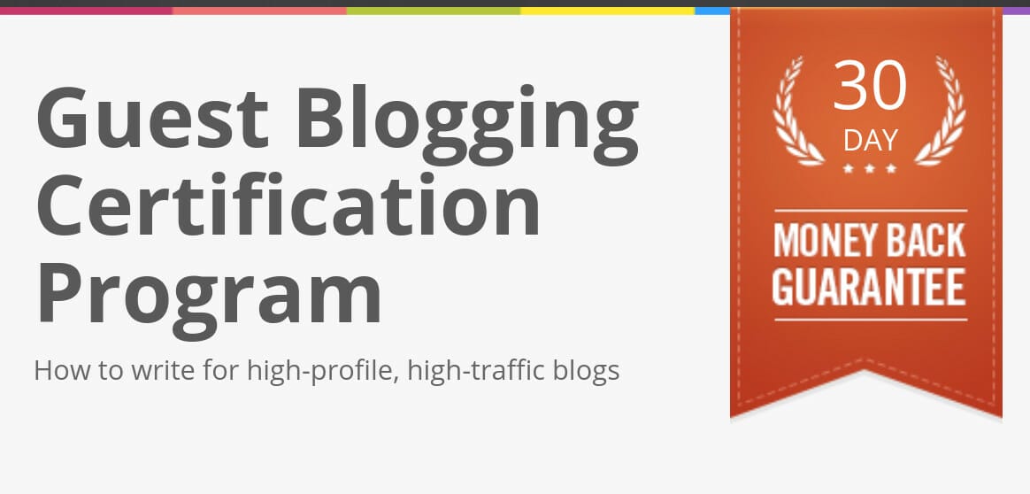 Screenshot from Guest Blogging with Jon Morrow