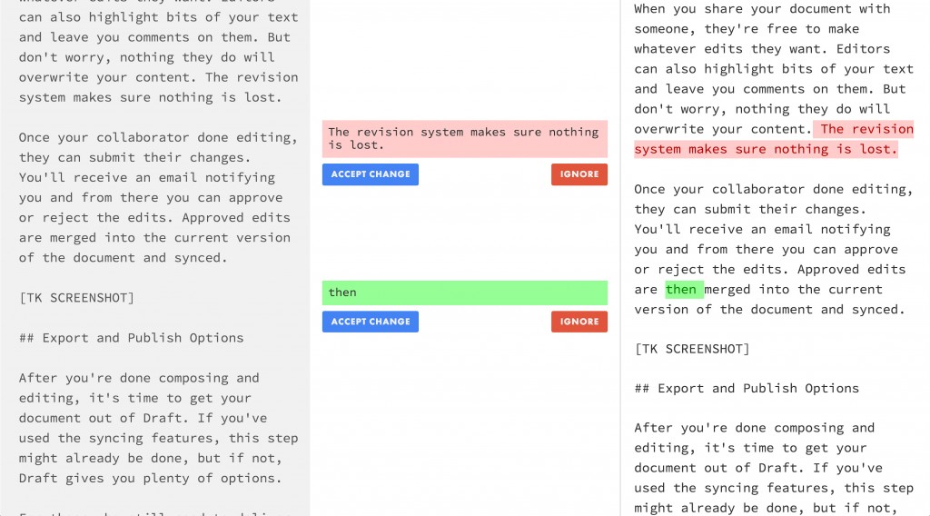 Draft Edit Approval