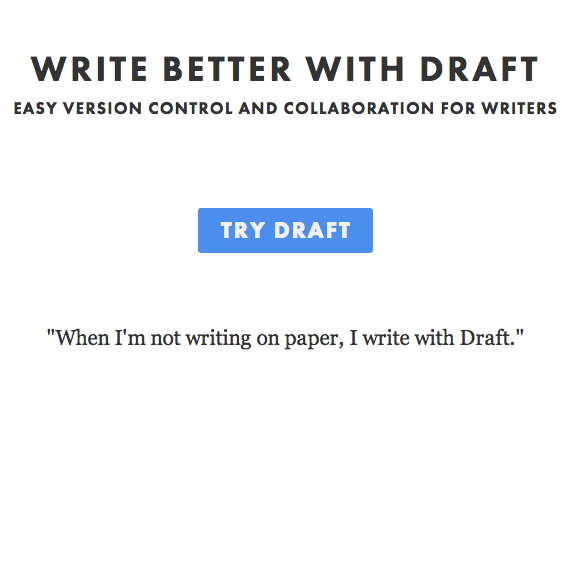 Write Better with Draft